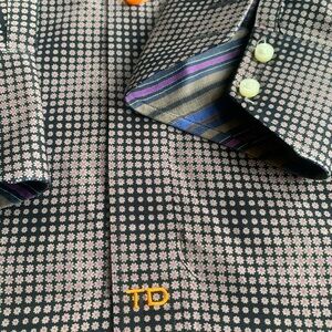 Thomas Dean Men's Multicolor Striped Shirt